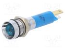 Indicator: LED; recessed; blue; 24VDC; Ø8mm; IP67; metal,plastic CML INNOVATIVE TECHNOLOGIES