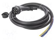 Cable: eMobility; 1x0.5mm2,5x6mm2; 480V; 22kW; IP44; three-phase HARTING