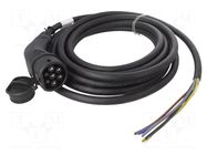 Cable: eMobility; 1x0.5mm2,5x6mm2; 480V; 22kW; IP44; three-phase HARTING