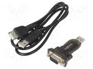 USB to RS232 converter; D-Sub 9pin male,USB A plug; USB 2.0 LOGILINK