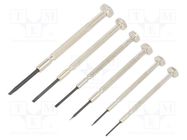 Kit: screwdrivers; precision; slot; 6pcs. BETA