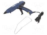 Hot melt glue gun; Ø: 12mm; 100W; 195°C; 3min; 230VAC; Ø: 3mm RAPID