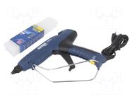 Hot melt glue gun; Ø: 12mm; 100W; 195°C; 3min; 230VAC; Ø: 3mm RAPID