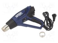 Electric hot shrink gun; 2.2kW; 250l/min,500l/min; Plug: EU; case RAPID