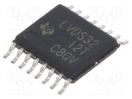 IC: interface; line receiver; 100Mbps; 3÷3.6VDC; LVDS; SMD; TSSOP16 TEXAS INSTRUMENTS