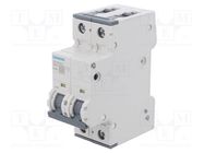 Circuit breaker; 230/400VAC; Inom: 16A; Poles: 2; Charact: C; 10kA SIEMENS