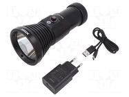 Torch: LED; L: 191.5mm; 200lm,500lm,2000lm,3600lm; Ø: 50÷84mm; IPX8 XTAR