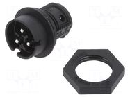 Connector: circular; socket; RST; male; PIN: 3; 250V; silver plated WIELAND