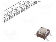 Microswitch TACT; SPST-NO; Pos: 2; 0.05A/24VDC; SMT; none; 2.6N TE Connectivity