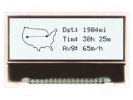 Display: LCD; graphical; 128x32; COG,FSTN Positive; white; LED 