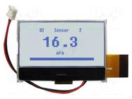 Display: LCD; graphical; 128x64; COG,STN Positive; grey; LED; 1x30 NEWHAVEN DISPLAY INTERNATIONAL