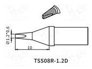 Tip; chisel; 1.2mm; QUICK-TS8 QUICK