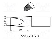 Tip; chisel; 4.2mm; QUICK-TS8 QUICK