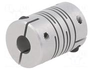 Coupling; Ø: 16mm; Ø1: 16mm; Ø2: 6mm; aluminium ELESA+GANTER