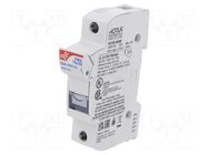 Fuse holder; 10x38mm; for DIN rail mounting; 32A; Poles: 1; 1kVDC DF ELECTRIC
