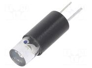 LED lamp; blue; 5÷6VDC; No.of diodes: 1; 5mm; Lens: transparent MARL