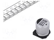 Capacitor: electrolytic; SMD; 220uF; 63VDC; Ø12.5x13.5mm; 5000h KYOCERA AVX