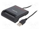 Card reader: chip; USB 2.0; IC/ID; Communication: USB; USB A plug LOGILINK