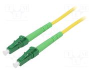 Fiber patch cord; OS2; LC/APC,both sides; 3m; LSZH; yellow Goobay