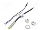 Sensor: inductive; OUT: NPN / NO; 0÷2mm; 10÷30VDC; M8; IP67; 200mA AUTONICS