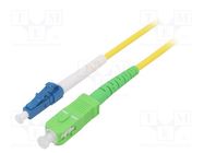 Fiber patch cord; OS2; LC/UPC,SC/APC; 1m; Optical fiber: 9/125um Goobay