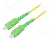 Fiber patch cord; OS2; SC/APC,both sides; 0.5m; LSZH; yellow Goobay