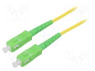 Fiber patch cord; OS2; SC/APC,both sides; 30m; LSZH; yellow Goobay