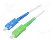 Fiber patch cord; OS2; SC/APC,SC/UPC; 3m; Optical fiber: 9/125um Goobay