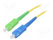 Fiber patch cord; OS2; SC/APC,SC/UPC; 3m; Optical fiber: 9/125um 