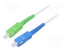 Fiber patch cord; OS2; SC/APC,SC/UPC; 25m; Optical fiber: 9/125um Goobay