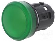 Control lamp; 22mm; 45; -25÷70°C; Ø22.3mm; IP66,IP67,IP69K; green EAO