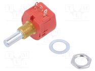 Potentiometer: shaft; single turn; 250Ω; 1W; ±10%; 6.35mm TE Connectivity