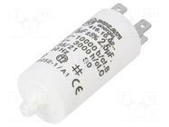 Capacitor: polypropylene; motors, run; 2.5uF; 425VAC; Ø28x55mm DUCATI ENERGIA