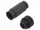 Connector: circular; 692,693,RD24; 250V; PIN: 7; plug; male; 10A BINDER