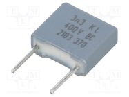 Capacitor: polypropylene; 3.3nF; THT; ±10%; 5mm; 400VDC; 220VAC VISHAY