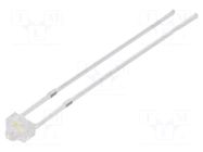 LED; white warm; 1.8mm; 7500mcd; 50°; Front: convex; 2.9÷3.4VDC OPTOSUPPLY