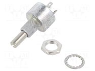 Potentiometer: shaft; single turn; 2.2kΩ; 3W; ±10%; 6mm; linear VISHAY