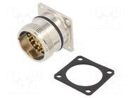 Connector: M23; socket; male; 623; 8A,10A; 150V; PIN: 19(16+3); IP67 BINDER