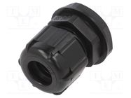 Cable gland; PG16; IP68; polyamide; black 