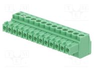 Pluggable terminal block; 3.5mm; ways: 13; straight; plug; female PHOENIX CONTACT