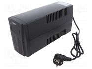 Power supply: UPS; 510W; 850VA; Uin: 220V; 280x140x100mm; Schuko x2 GEMBIRD