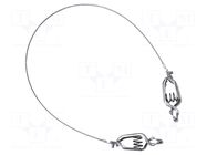 Ground/earth cable; both sides,crocodile clip; Len: 0.38m MUELLER ELECTRIC