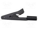 Crocodile clip; 10A; Grip capac: max.11mm; Overall len: 41mm; plug MUELLER ELECTRIC
