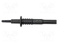 Test probe; 20A; 1kV; black; Tip diameter: 2mm; Overall len: 83mm MUELLER ELECTRIC