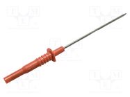 Test probe; 10A; 1kV; red; Tip diameter: 2mm; Overall len: 160mm MUELLER ELECTRIC