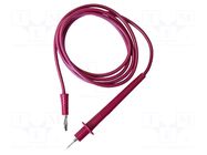 Test lead; 10A; probe tip,banana plug 4mm; Urated: 600V; Len: 1.2m MUELLER ELECTRIC