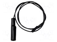 Test lead; 5A; square pin receptacle,crocodile clip; Len: 0.61m MUELLER ELECTRIC