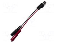Test lead; BNC socket,crocodile clip x2; Urated: 300V; Len: 0.1m MUELLER ELECTRIC