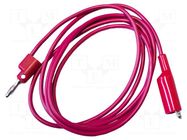 Test lead; 10A; banana plug 4mm,crocodile clip; Urated: 1kV; red MUELLER ELECTRIC
