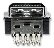 CONNECTOR, MICRO D, PLUG, RIBBON, 20WAY